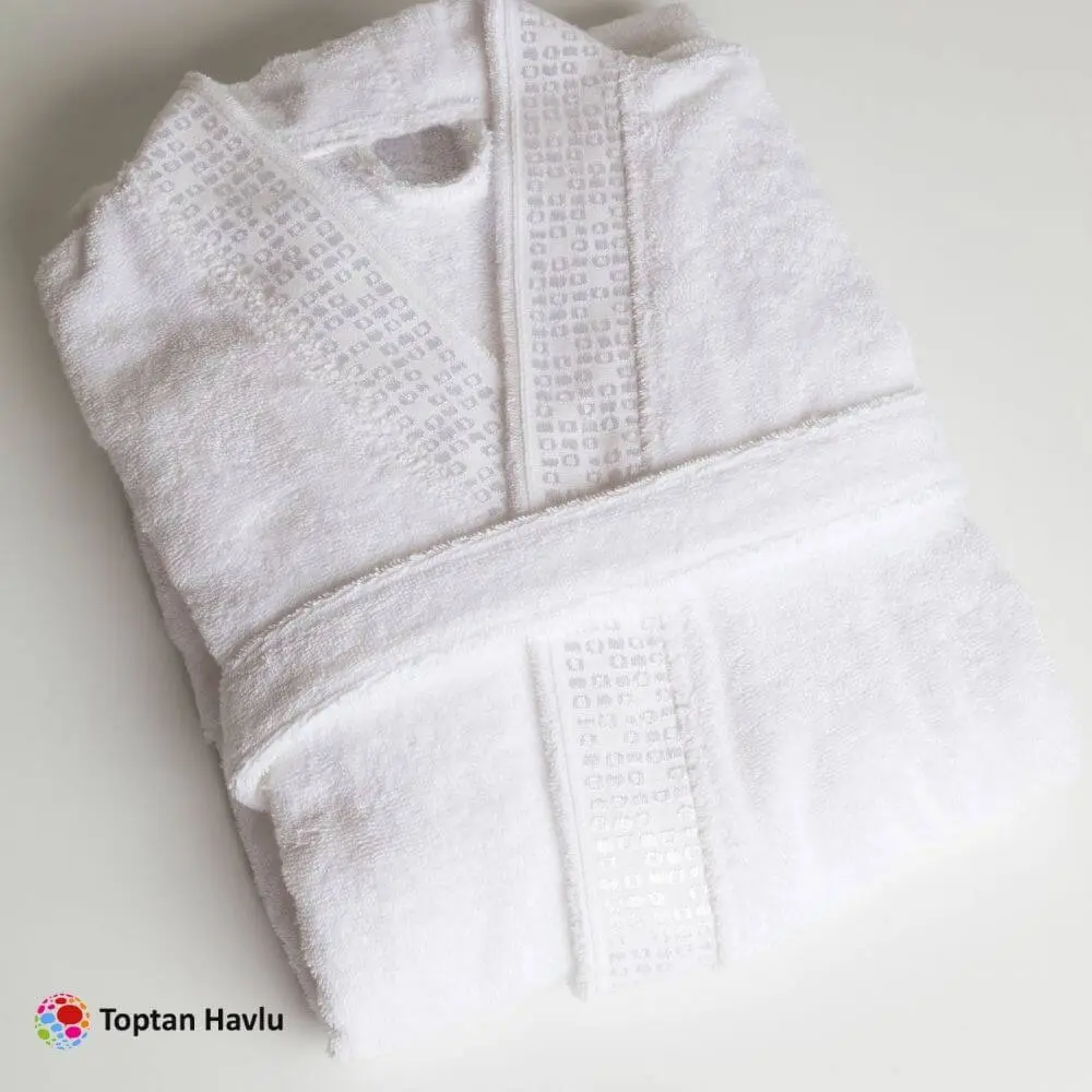 Otel Bornozu Beyaz (L, XL, XXL)